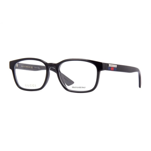 New Gucci Eyeglasses GG0749O 004 Shiny Black 55mm
